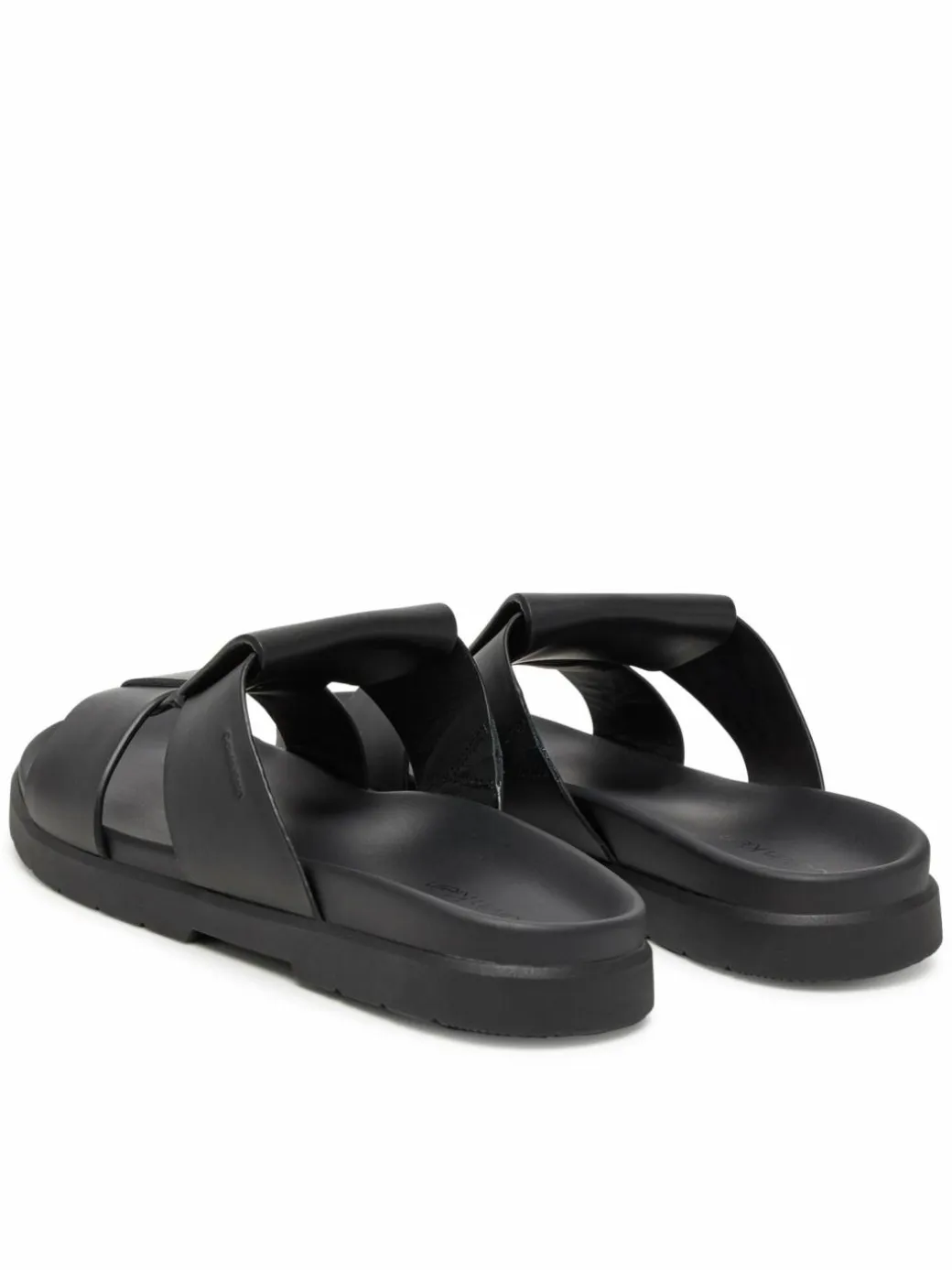 Ciabatte Lug Sandal Double T Lth HM0HM01734 Nero