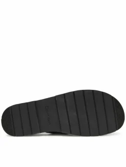 Ciabatte Lug Sandal Double T Lth HM0HM01734 Nero