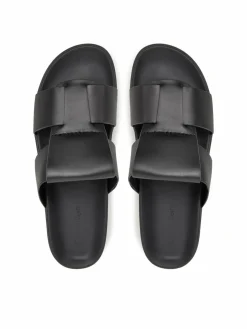 Ciabatte Lug Sandal Double T Lth HM0HM01734 Nero