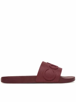 Ciabatte Nemo - Contoured Emblem Logo Sliders HM0HM02113 Bordeaux