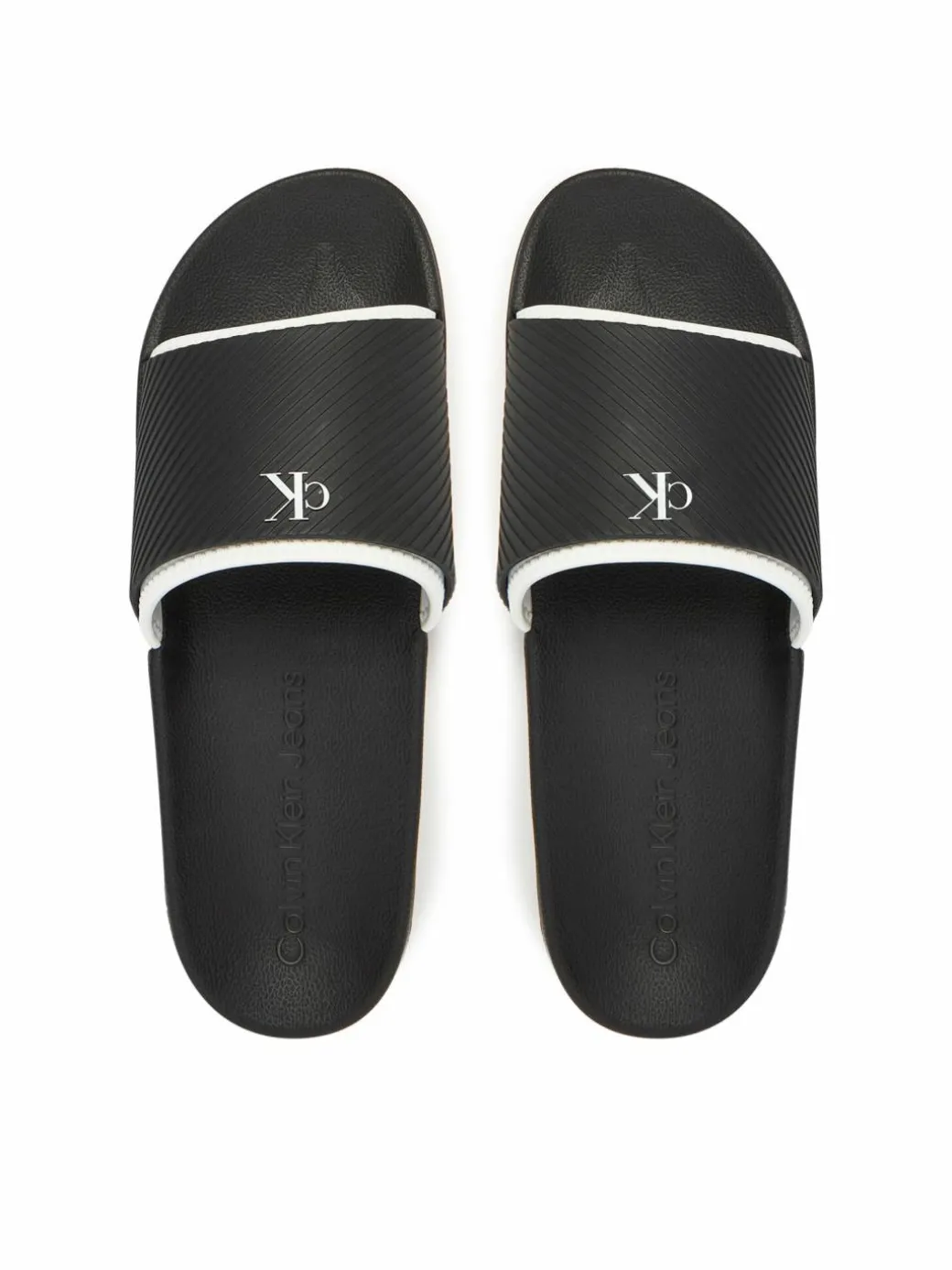 Ciabatte Slide Rubber Neoprene Text YM0YM01234 Nero