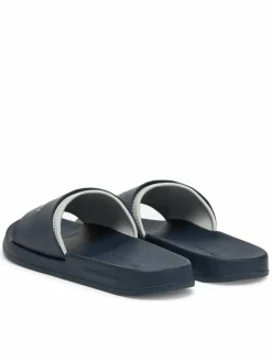Ciabatte Slide Rubber Neoprene Monologo YM0YM00361 Blu scuro