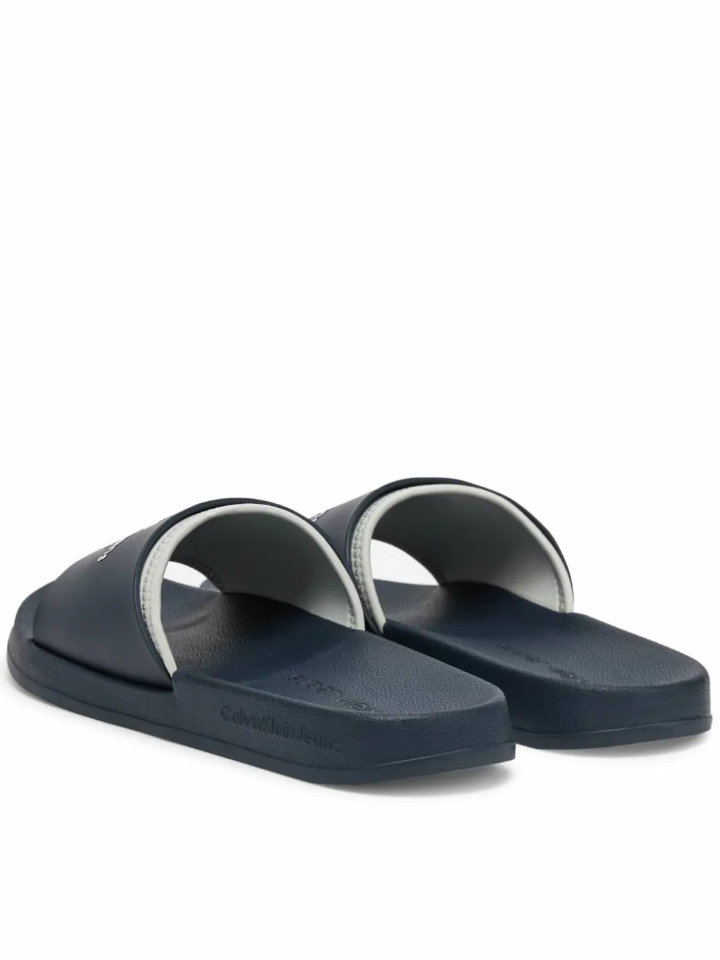 Ciabatte Slide Rubber Neoprene Monologo YM0YM00361 Blu scuro