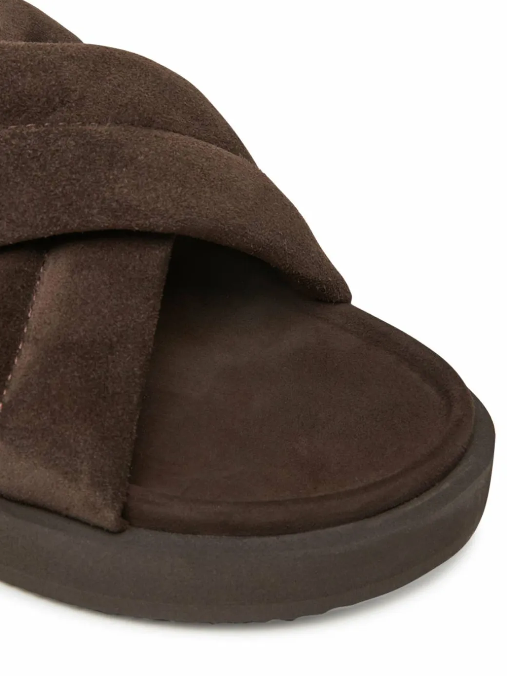 Ciabatte Suede Crossed 50102-500 Marrone