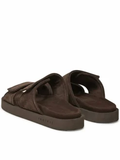Ciabatte Suede Double Band 50102-510 Marrone