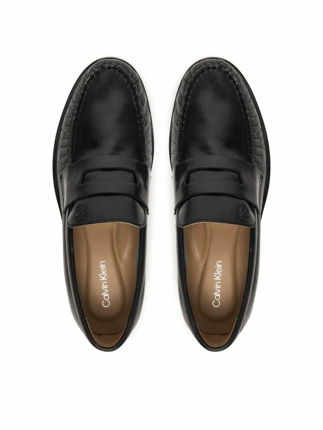 Loafers Ess Rubber Loafer Wr Pol Lth HM0HM02171 Nero