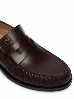 Loafers Ess Rubber Loafer Wr Pol Lth HM0HM02171 Marrone scuro