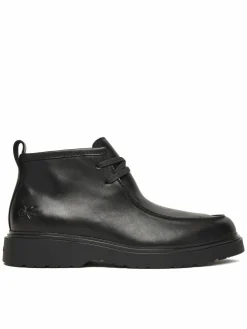 Polacchine Combat Apron Mid Boot Lth YM0YM01445 Nero