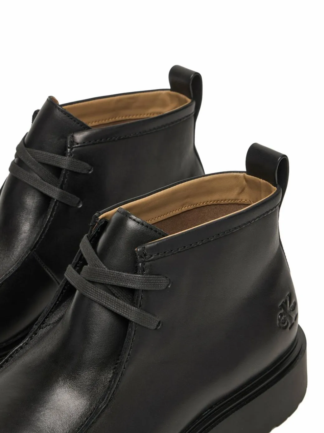 Polacchine Combat Apron Mid Boot Lth YM0YM01445 Nero