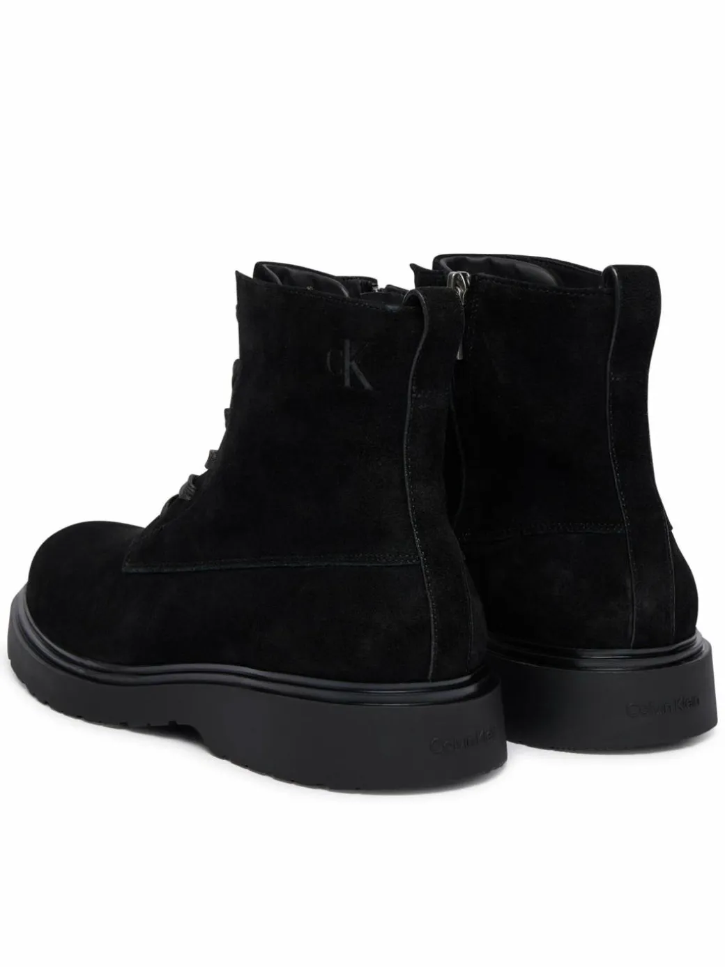 Polacchine Combat Ess Lace Up Zip Boot Su YM0YM01371 Nero