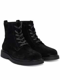 Polacchine Combat Ess Lace Up Zip Boot Su YM0YM01371 Nero