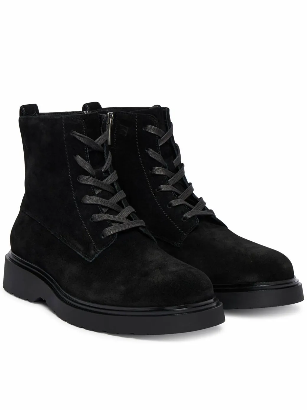 Polacchine Combat Ess Lace Up Zip Boot Su YM0YM01371 Nero
