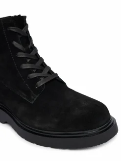 Polacchine Combat Ess Lace Up Zip Boot Su YM0YM01371 Nero