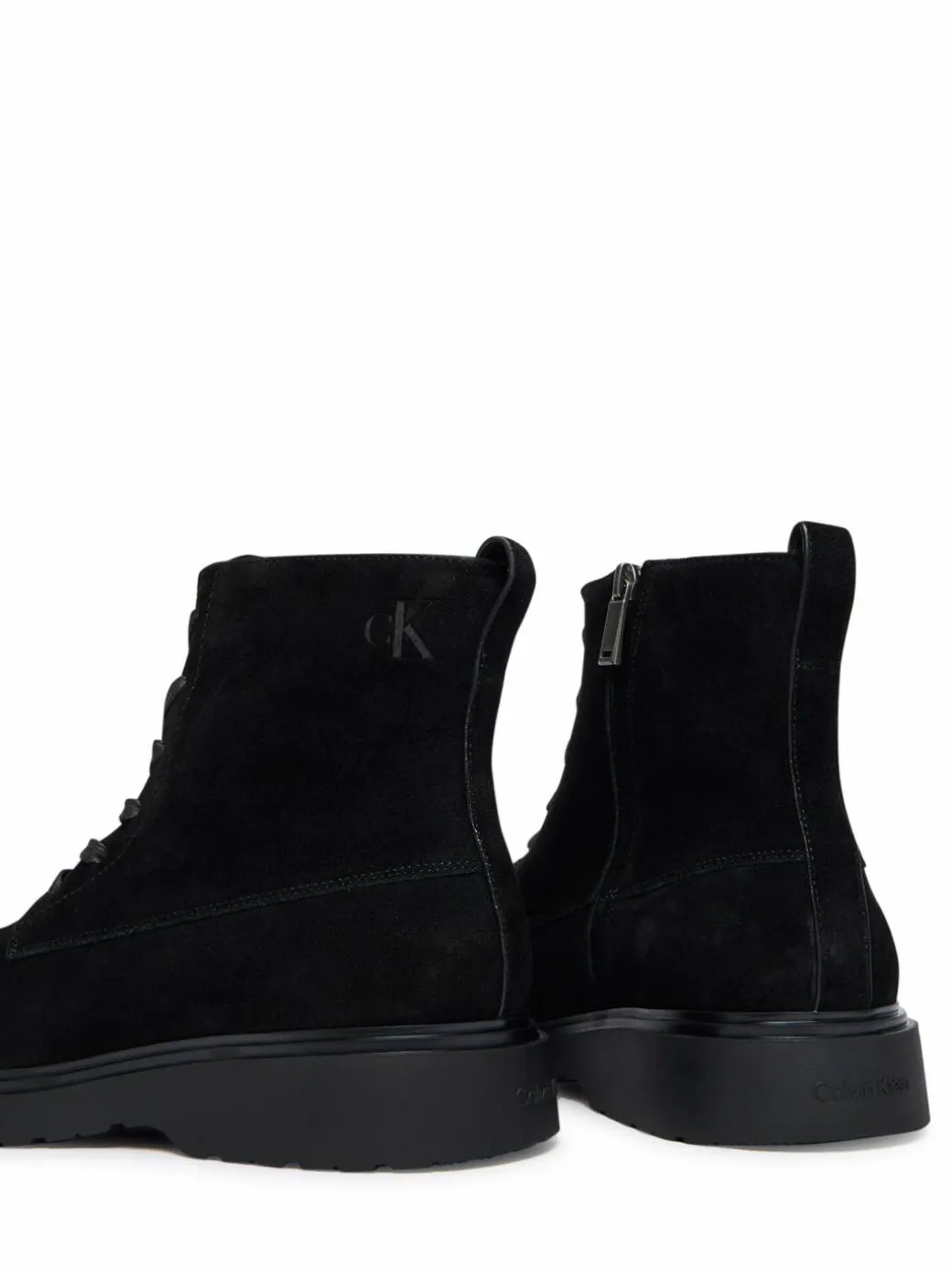Polacchine Combat Ess Lace Up Zip Boot Su YM0YM01371 Nero