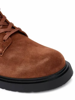 Polacchine Combat Ess Lace Up Zip Boot Su YM0YM01371 Marrone