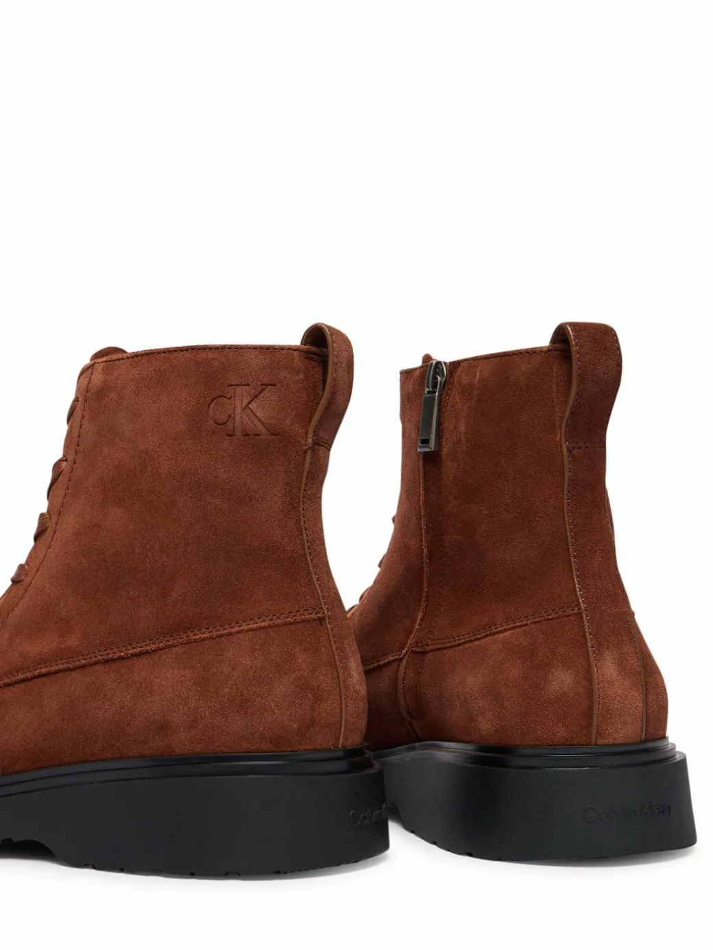 Polacchine Combat Ess Lace Up Zip Boot Su YM0YM01371 Marrone