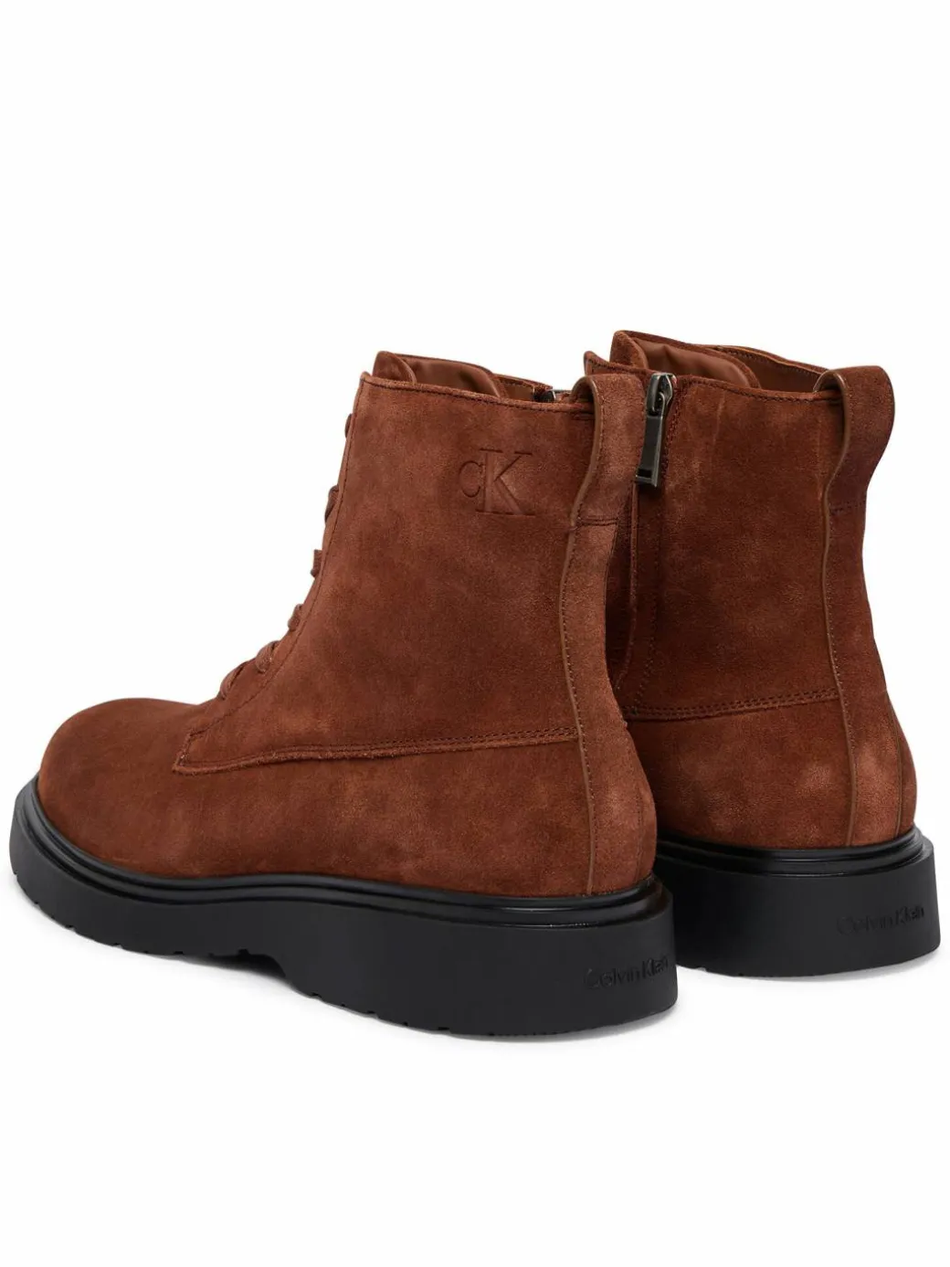 Polacchine Combat Ess Lace Up Zip Boot Su YM0YM01371 Marrone