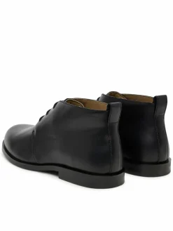 Polacchine Ess Rubber Desert Boot Lth HM0HM01979 Nero