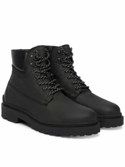 Polacchine Tjm Lace Up Boot Leather EM0EM01629 Nero