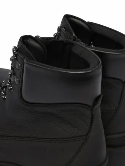 Polacchine Tjm Lace Up Boot Leather EM0EM01629 Nero
