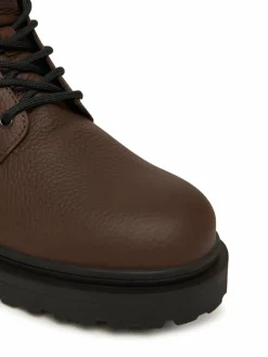 Polacchine Tjm Lace Up Boot Leather EM0EM01629 Marrone