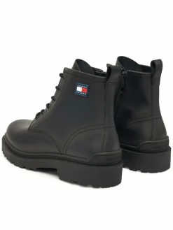Polacchine Tjm Lace Up Rubberized EM0EM01628 Nero