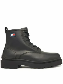Polacchine Tjm Lace Up Rubberized EM0EM01628 Nero