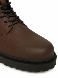 Polacchine Tjm Lace Up Tumbled High EM0EM01631 Marrone