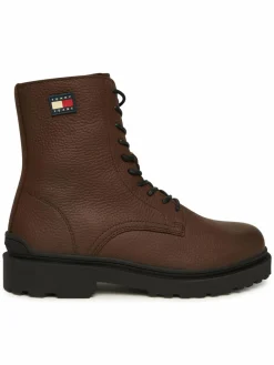 Polacchine Tjm Lace Up Tumbled High EM0EM01631 Marrone
