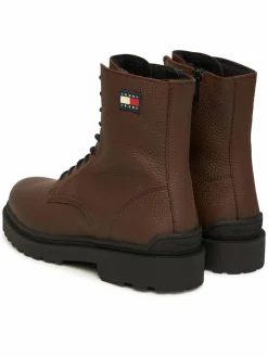 Polacchine Tjm Lace Up Tumbled High EM0EM01631 Marrone