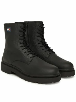 Polacchine Tjm Lace Up Tumbled High EM0EM01631 Nero