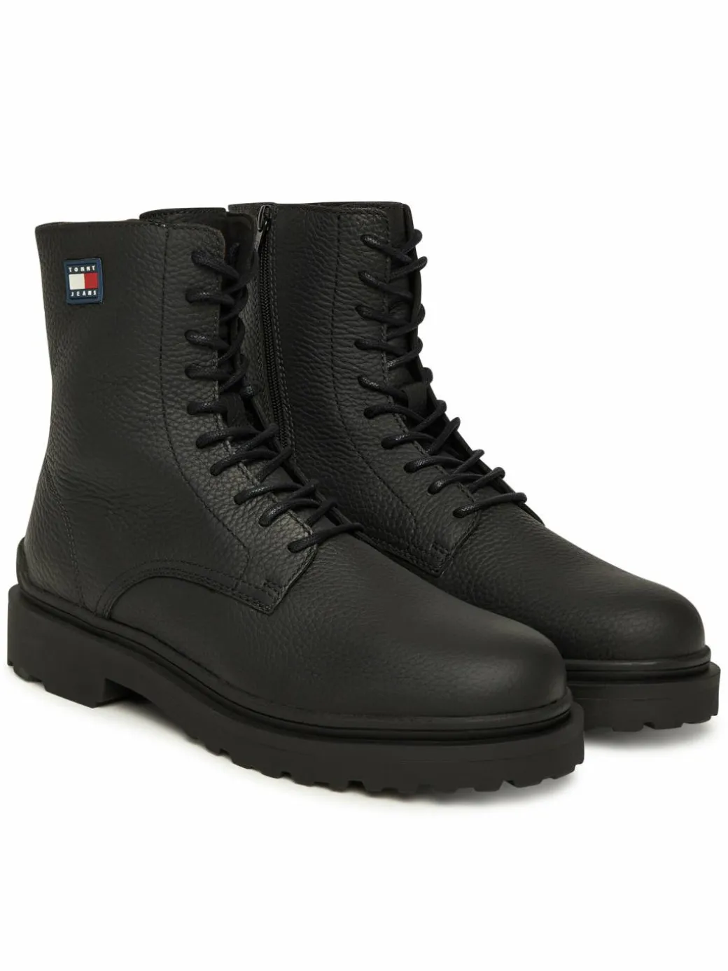 Polacchine Tjm Lace Up Tumbled High EM0EM01631 Nero