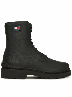 Polacchine Tjm Lace Up Tumbled High EM0EM01631 Nero