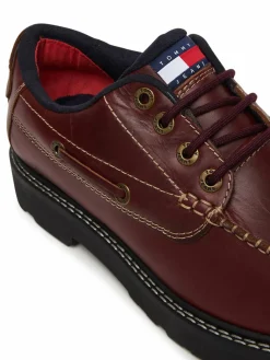 Scarpe basse Archive '01 Boat Shoe Leather EM0EM01651 Marrone