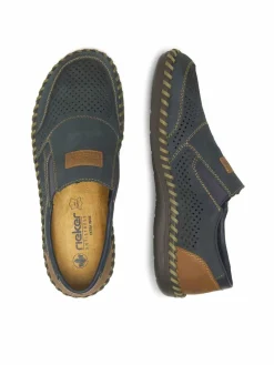 Scarpe basse B2466-14 Blu scuro