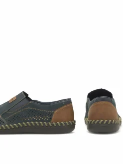 Scarpe basse B2466-14 Blu scuro
