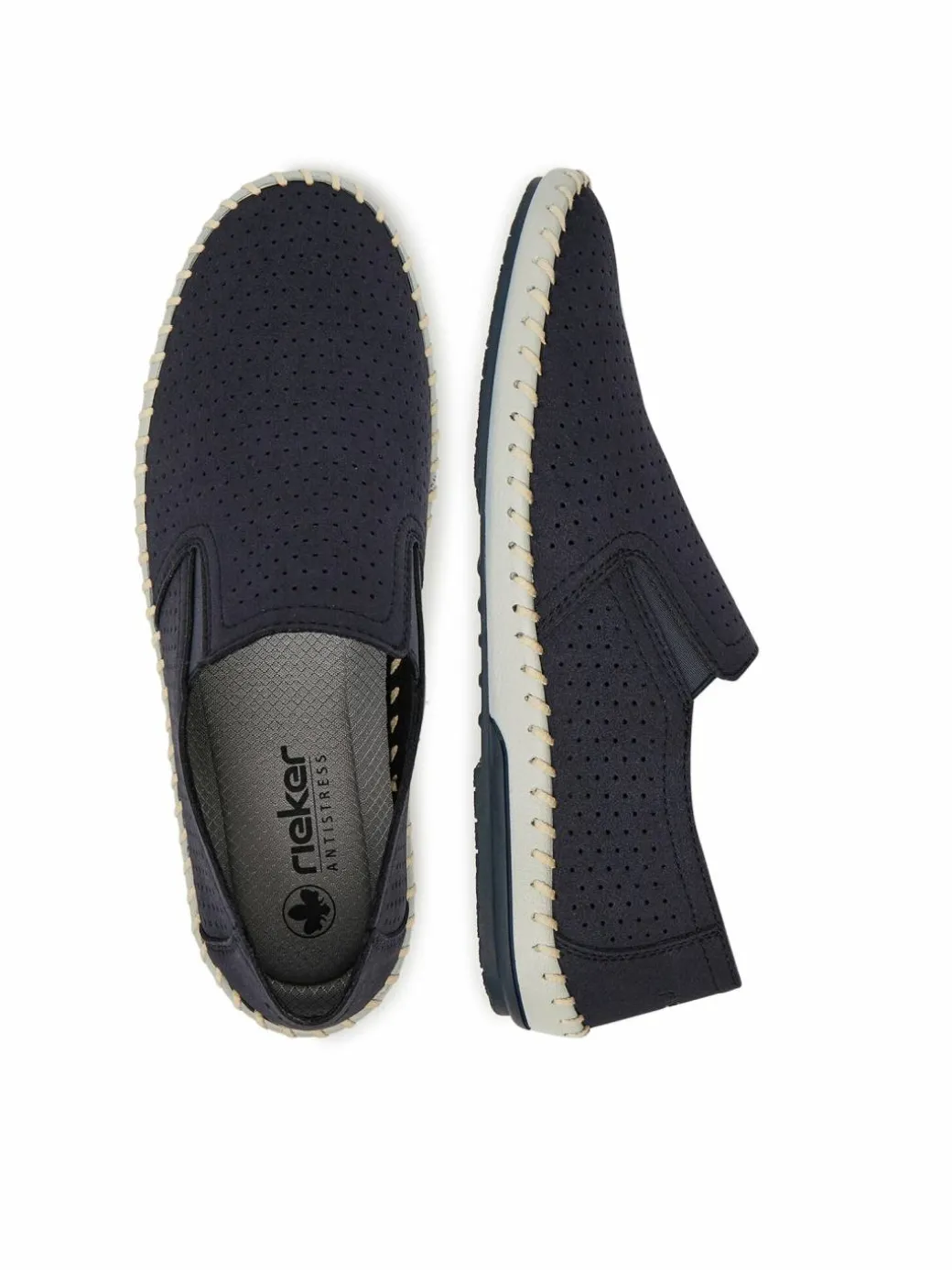 Scarpe basse B4555-14 Blu scuro
