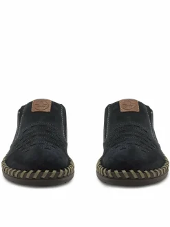 Scarpe basse B2457-14 Blu scuro