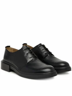 Scarpe basse Cupped Postman Derby Laceup Lth HM0HM01996 Nero