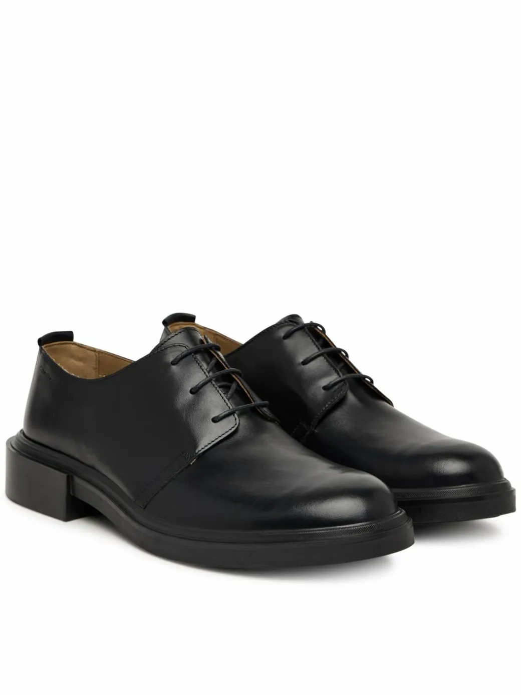 Scarpe basse Cupped Postman Derby Laceup Lth HM0HM01996 Nero