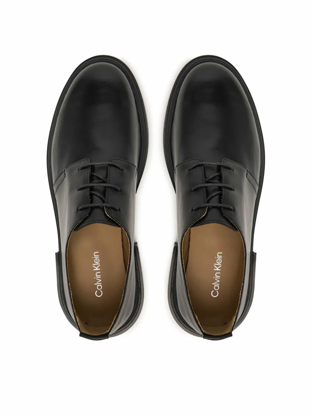 Scarpe basse Cupped Postman Derby Laceup Lth HM0HM01996 Nero
