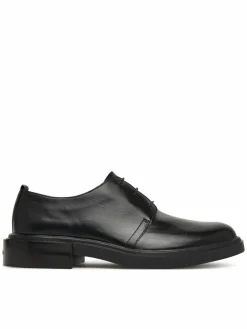 Scarpe basse Cupped Postman Derby Laceup Lth HM0HM01996 Nero