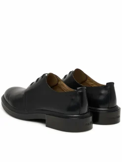 Scarpe basse Cupped Postman Derby Laceup Lth HM0HM01996 Nero