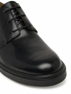Scarpe basse Cupped Postman Derby Laceup Lth HM0HM01996 Nero