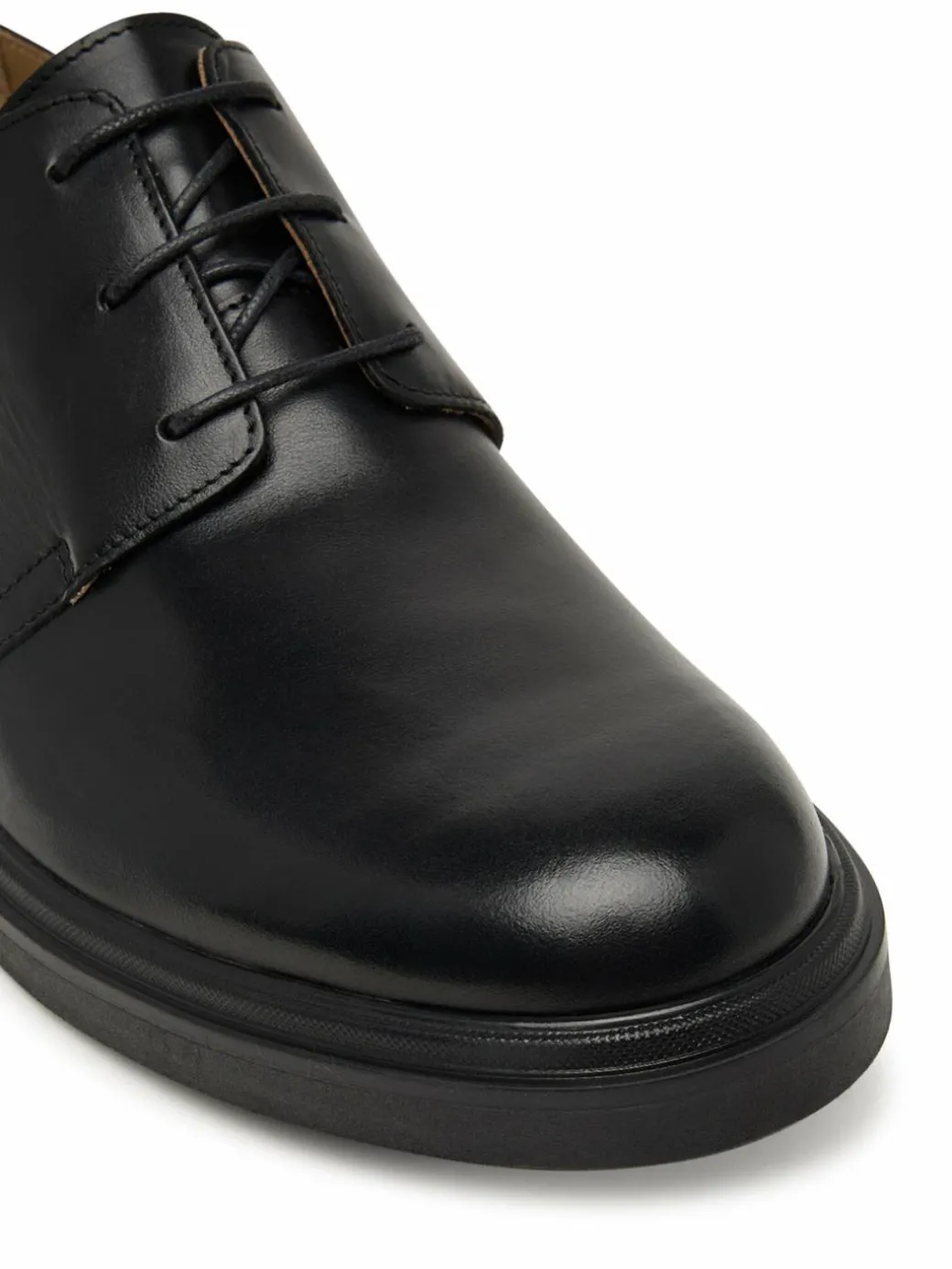 Scarpe basse Cupped Postman Derby Laceup Lth HM0HM01996 Nero