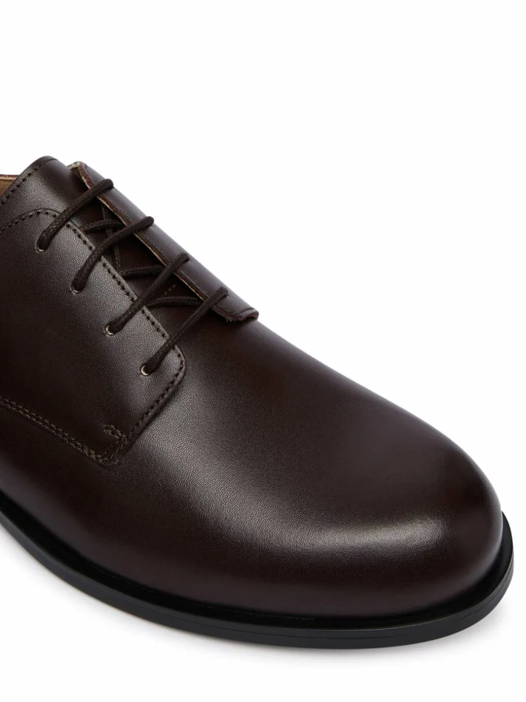 Scarpe basse Ess Rubber Derby Lth HM0HM02056 Marrone scuro