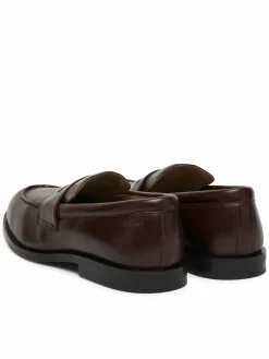 Scarpe basse Ess Rubber Penny Loafer Pol Lth HM0HM02025 Marrone