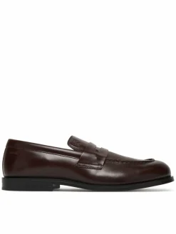 Scarpe basse Ess Rubber Penny Loafer Pol Lth HM0HM02025 Marrone