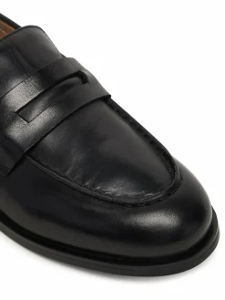 Scarpe basse Ess Rubber Penny Loafer Pol Lth HM0HM02025 Nero