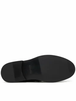 Scarpe basse Ess Rubber Penny Loafer Pol Lth HM0HM02025 Nero